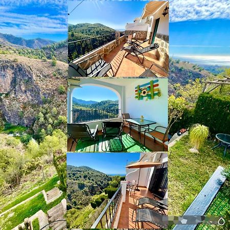 Apartamentos Axarquia , Frigiliana, Terraza Privada Con Vistas A La Montana Rio Y Al Mar Ngoại thất bức ảnh