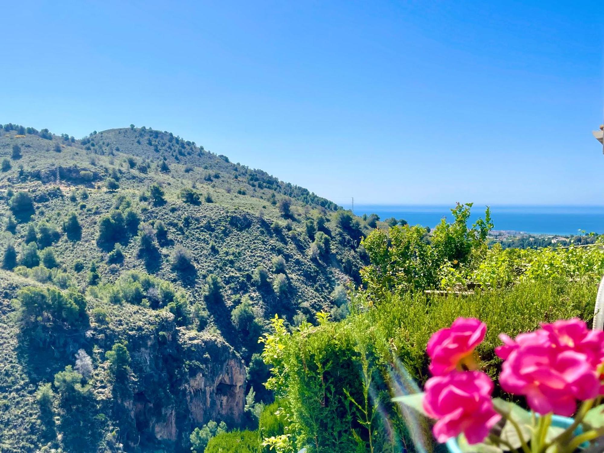 Apartamentos Axarquia , Frigiliana, Terraza Privada Con Vistas A La Montana Rio Y Al Mar Ngoại thất bức ảnh